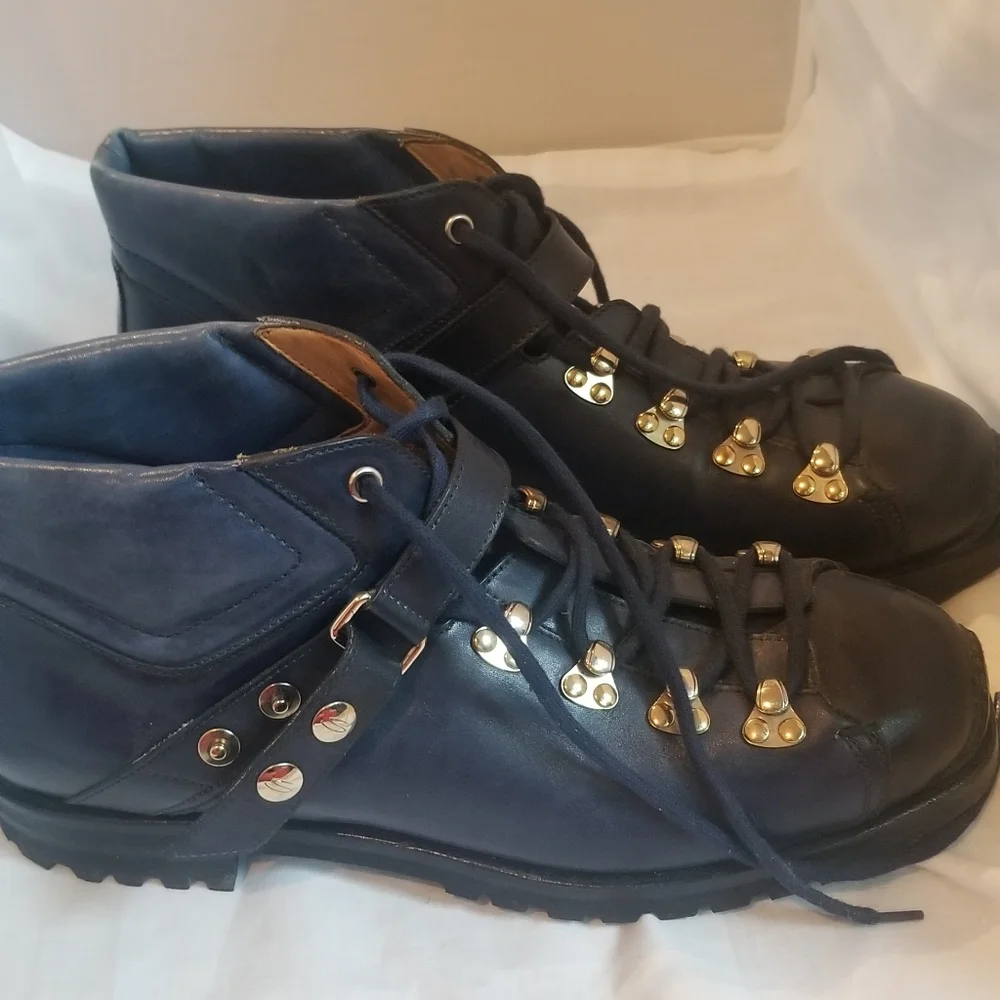 Santoni blue ankle boots (special edition)